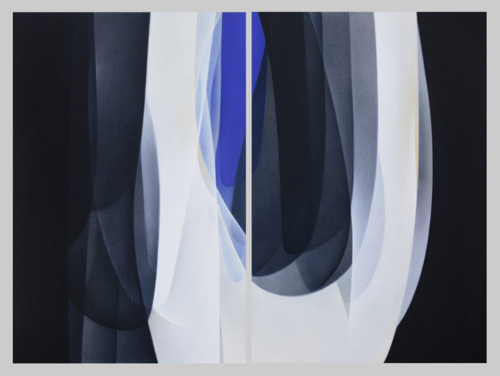 Ekholm Together Apart 2022 acrylic on canvas 60x80cm e - Together, Apart (Diptych) - Agneta Ekholm .M Contemporary