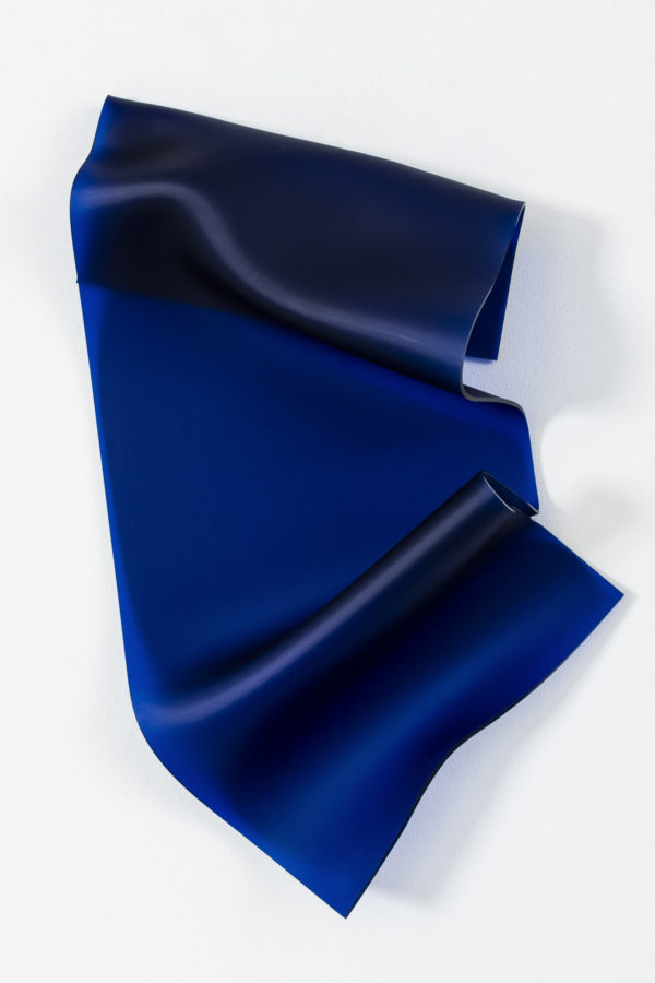 Abstract Fetish Satin Blue Small Wave