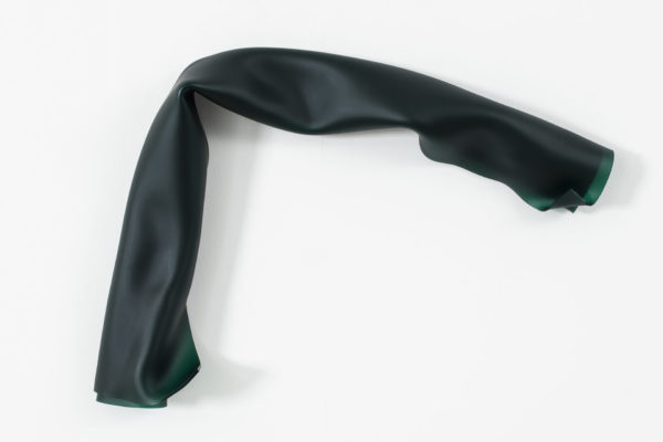 Abstract Fetish Satin Emerald Green Sprig I
