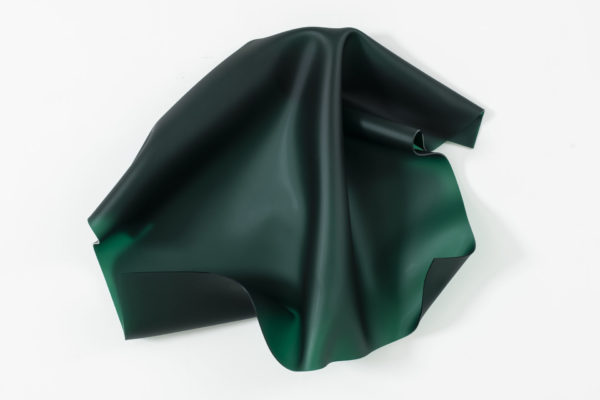 Abstract Fetish Satin Emerald Green Wave I