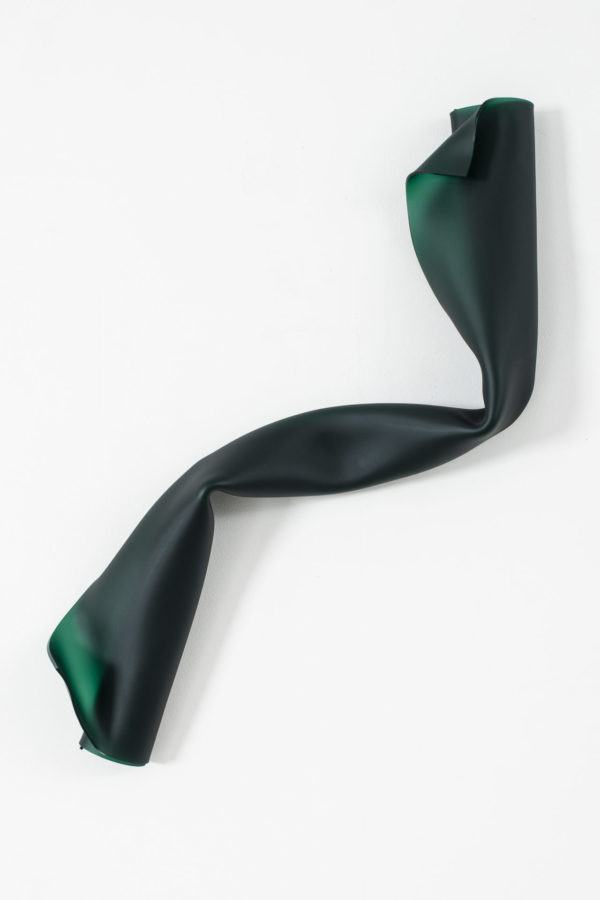 Abstract Fetish Satin Emerald Green Sprig II