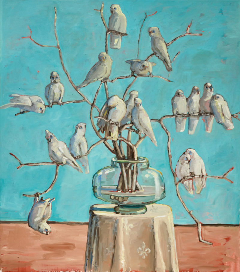 Dutch Still Life with Corellas