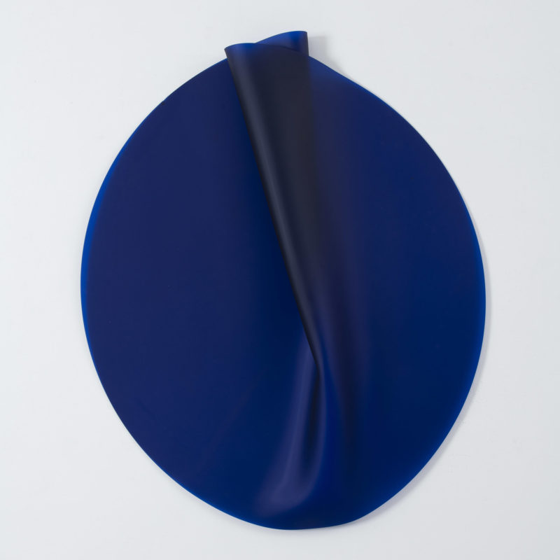 Large Satin Sapphire Disc