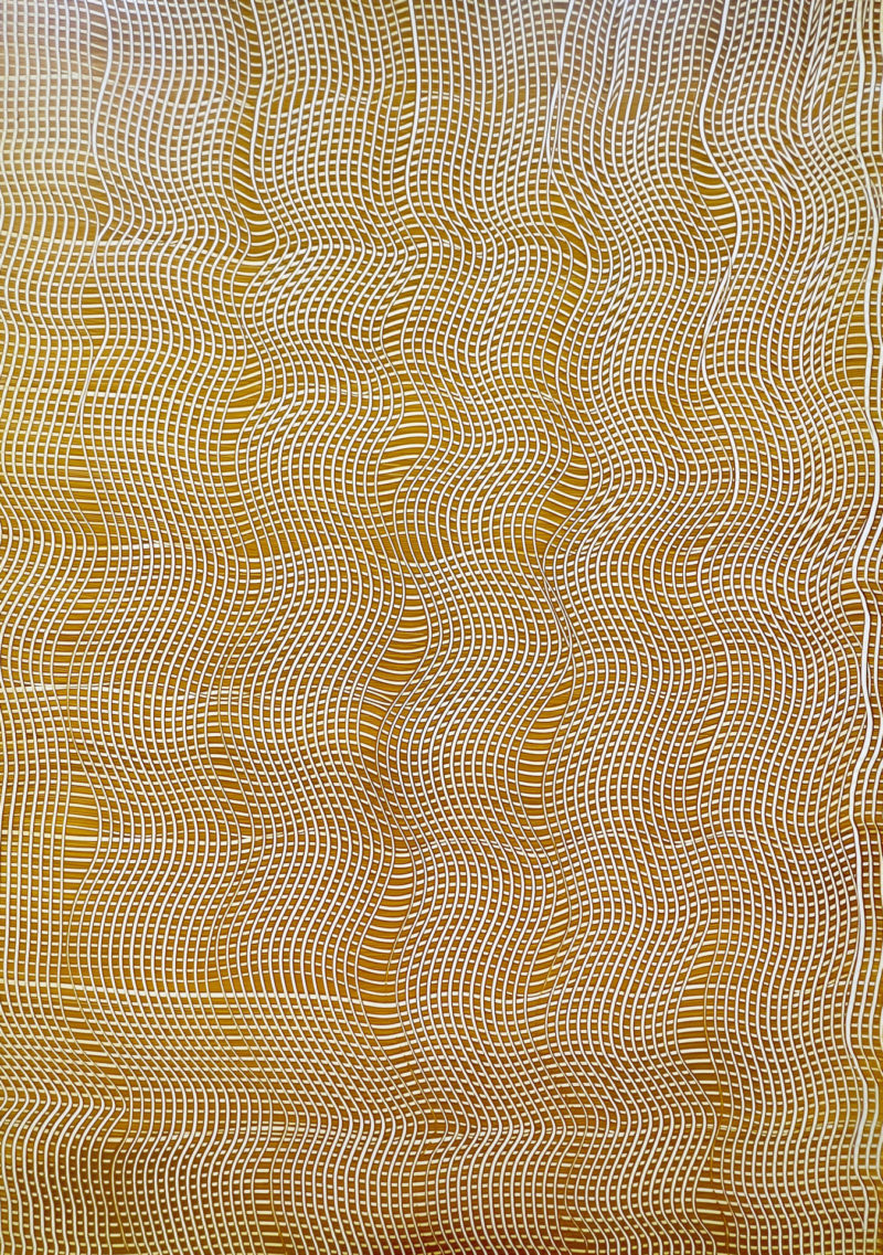 Yellow ochre brushstrokes II