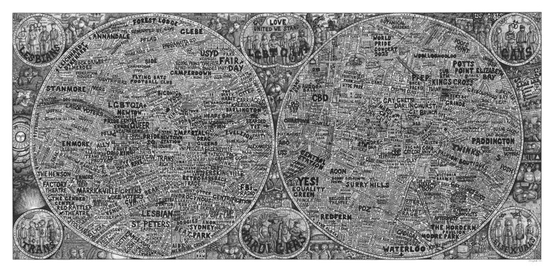 (PRINT) Gaybourhood Bubbles of Sydney