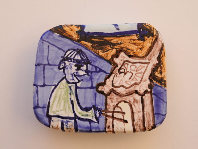 Victoria stoking the fire